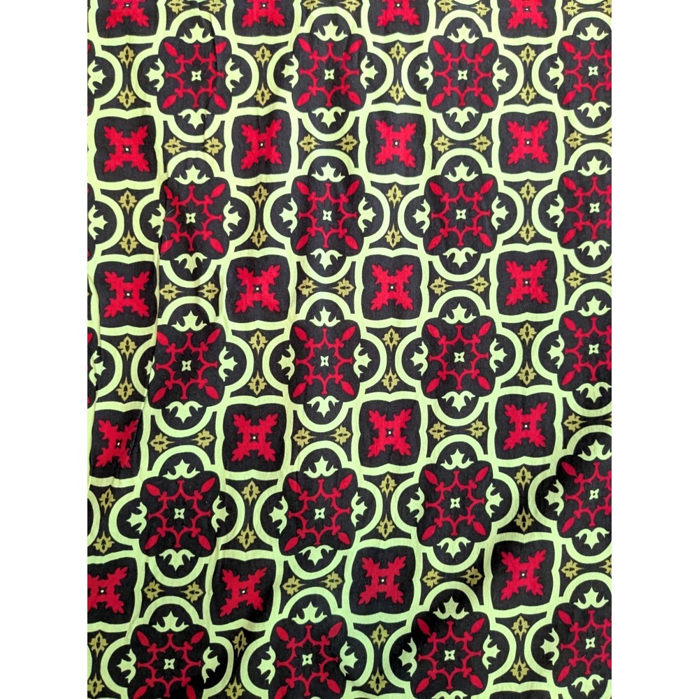 5.5 Yard Michael Miller Fabric Andalucia Red Green Geometric Moorish Tile 200x42